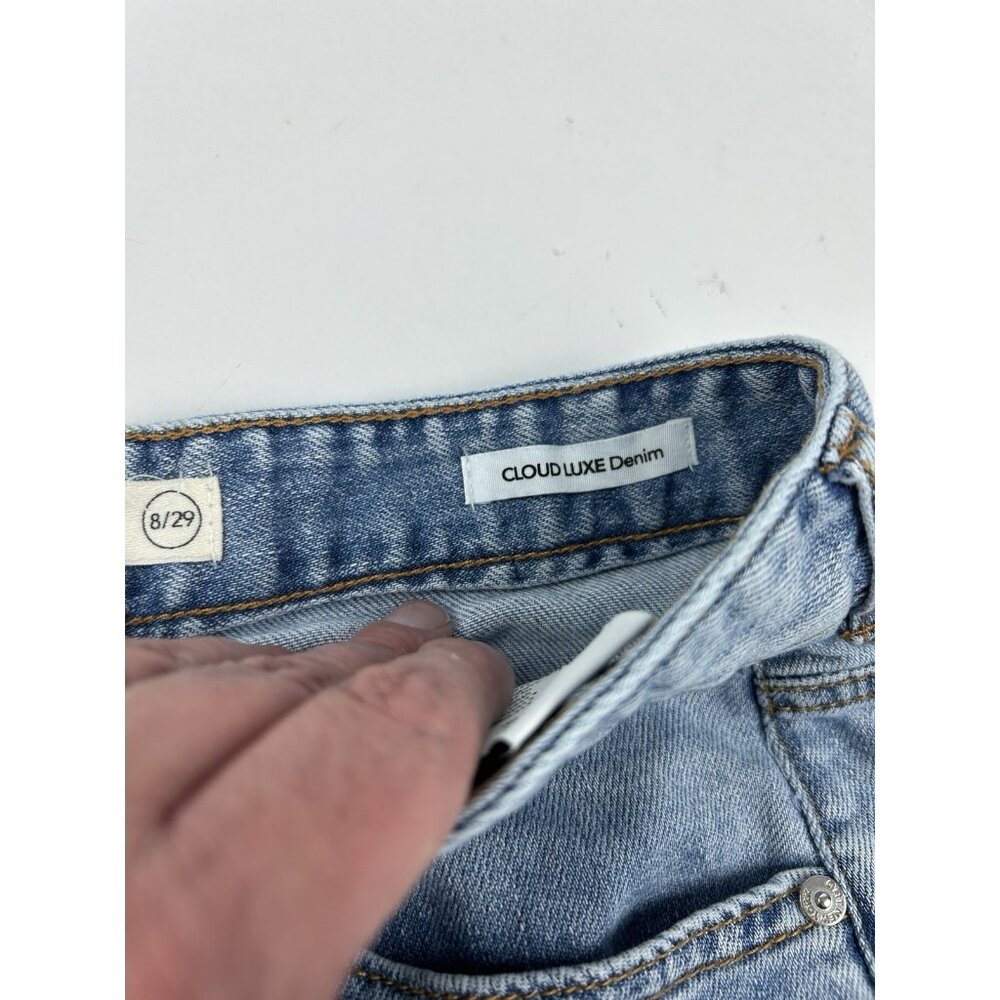 Oat New York Jeans Women's 8/29 Wide Leg Cloud Luxe Denim Medium Wash - Picture 15 of 16